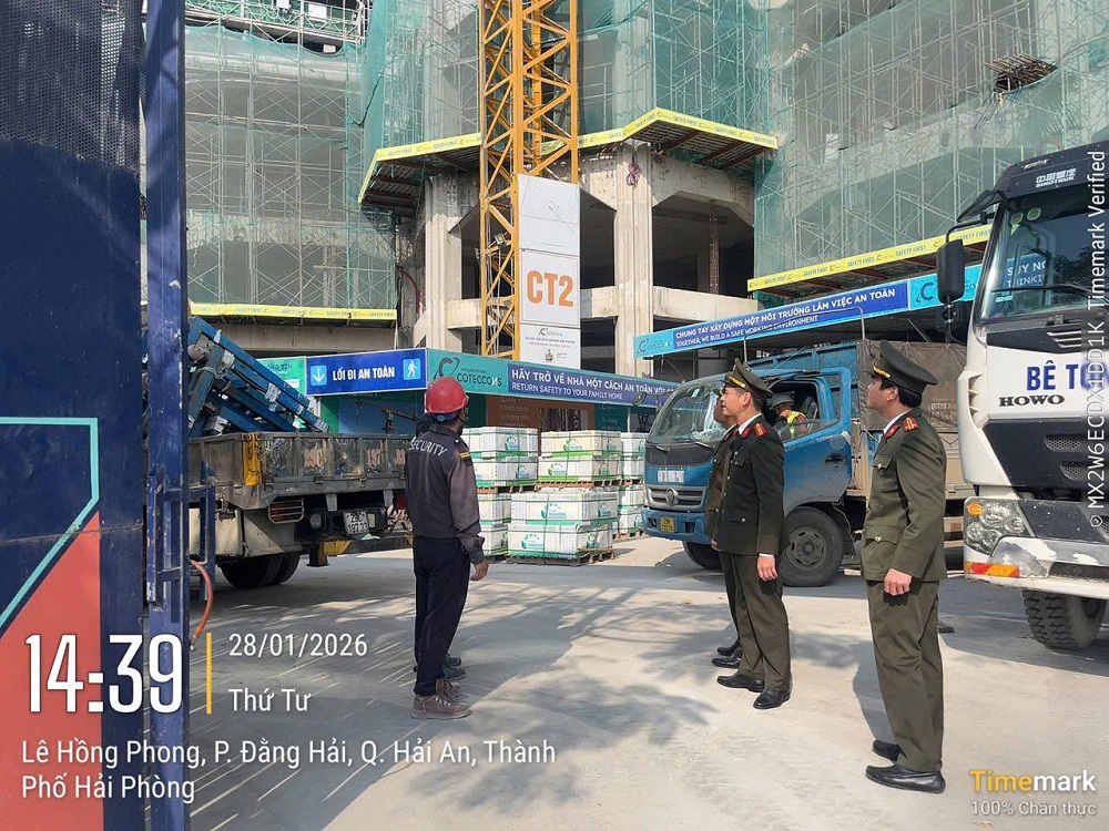 Phòng An ninh Kinh tế bảo đảm an ninh, an toàn dự án Golden Crown Hải Phòng